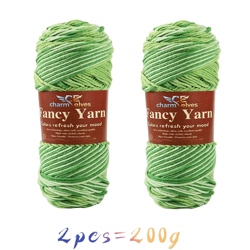 Yarn, Multicolor Gradient for Sweaters, Scarves, Hats, Gloves & Slippers