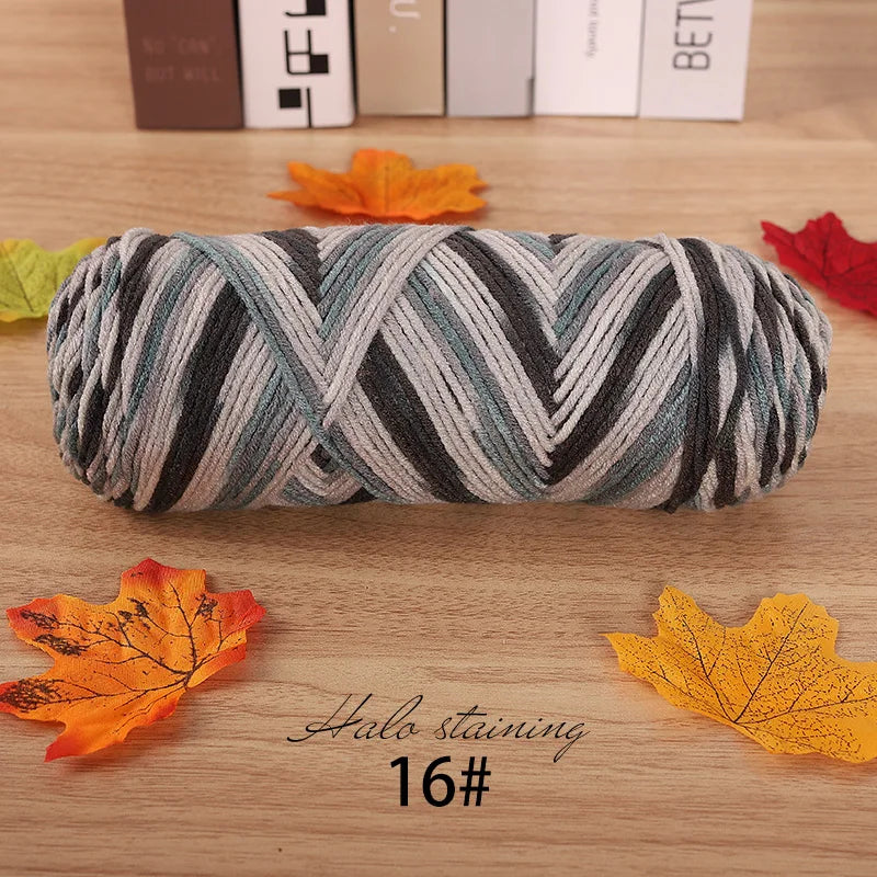 Yarn, Multicolor for Handmade Sweaters, Scarves, Blankets & Crochet Crafts