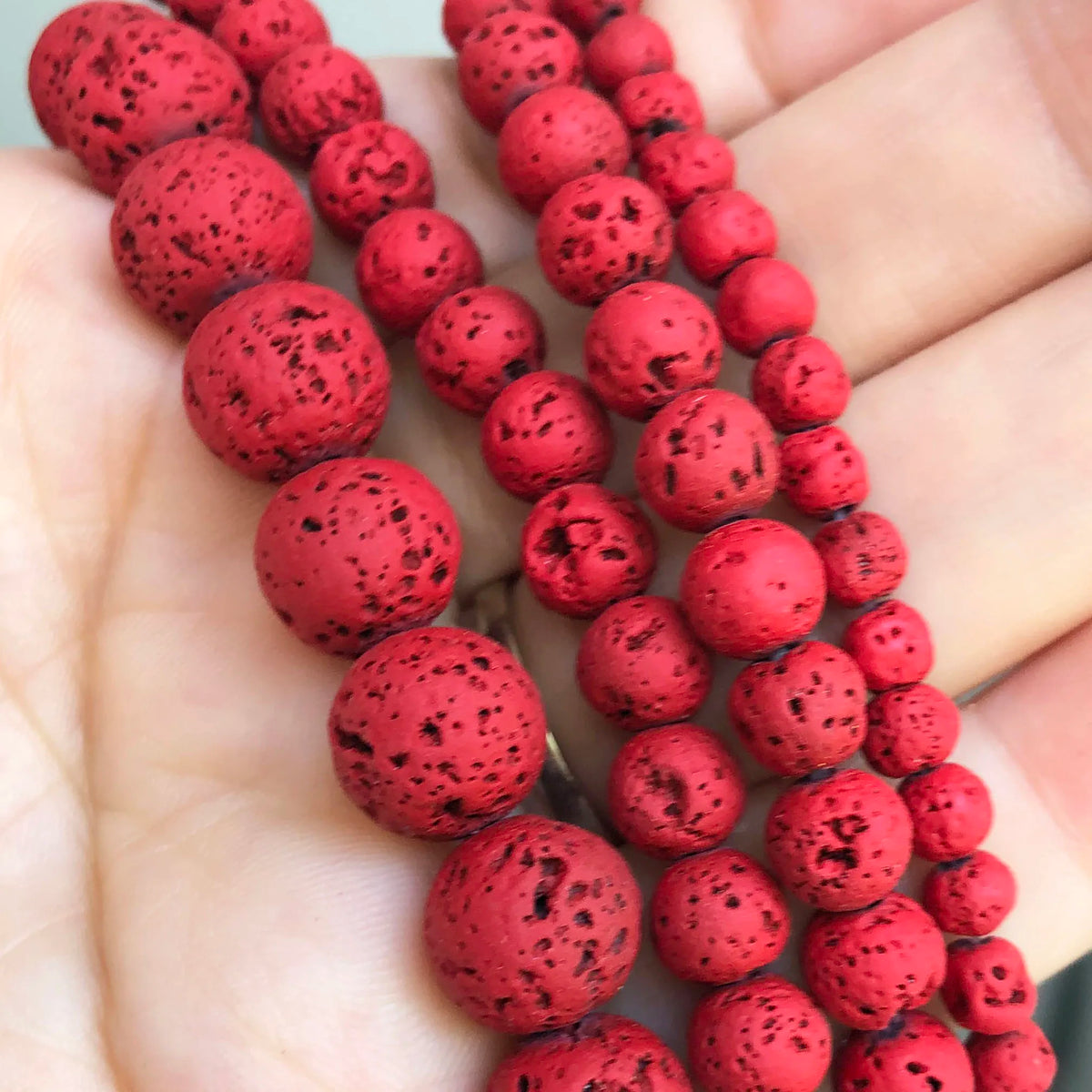 Stone Beads Round Flame-Style Assorted Stone Options for DIY Jewelry Making