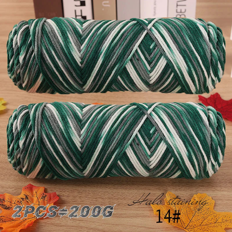 Yarn, Colorful for Hand Knitting Scarves, Sweaters & Crochet Projects