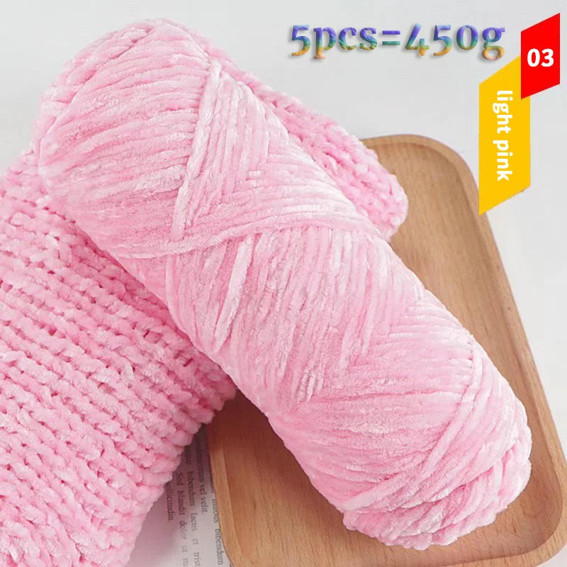 Yarn, Fine Chenille for Sweaters, Scarves, Hats, Rugs & Cushion Crafts