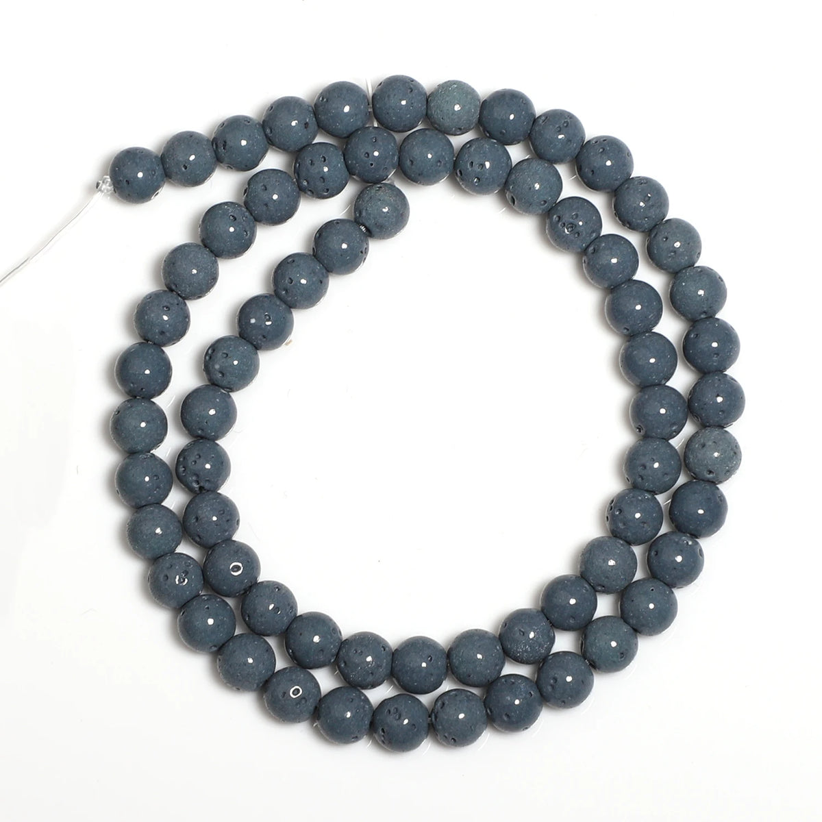 Stone Beads Round Blue Coral-Style Spacers for DIY Jewelry Making Craft Beads