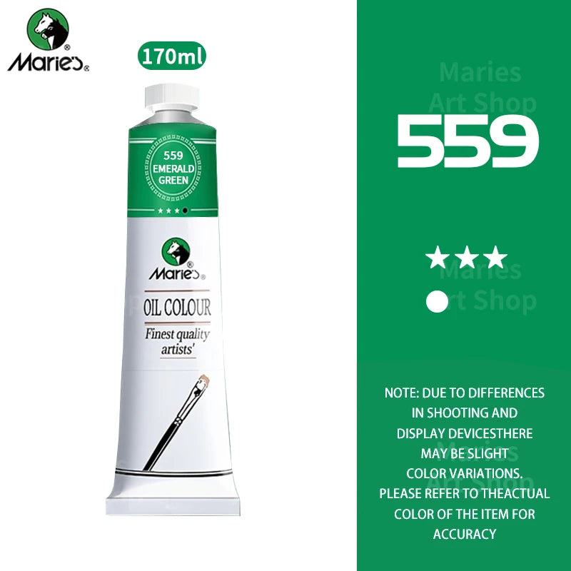 Oil Paint Large Tube, Marie's 170ml — 16 Colors, Artist Grade