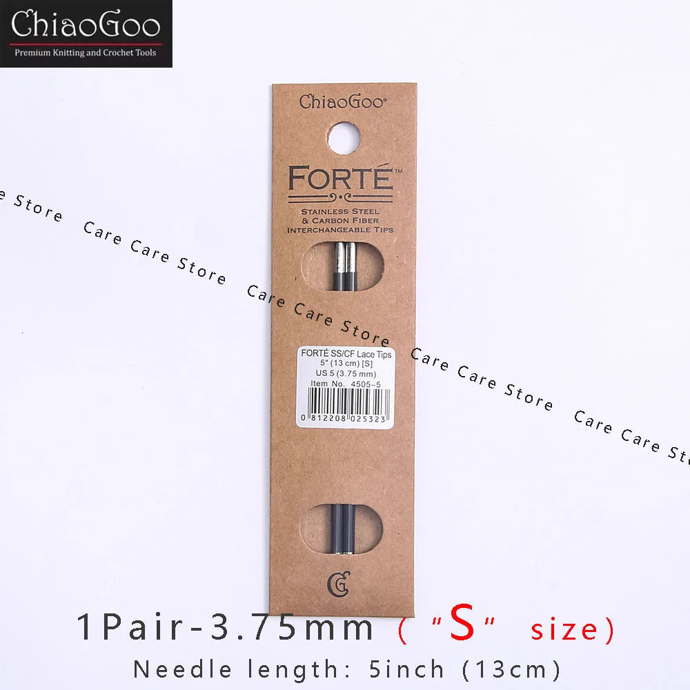 Knitting Needle Tips, ChiaoGoo FORTE for Interchangeable Needlecraft Tools