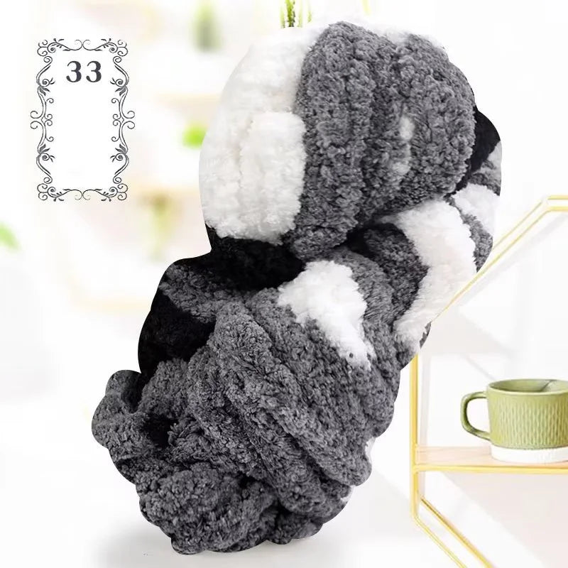 Yarn, Thick Chenille for Handmade Throws, Blankets, Rugs & Pet Bed Crafts