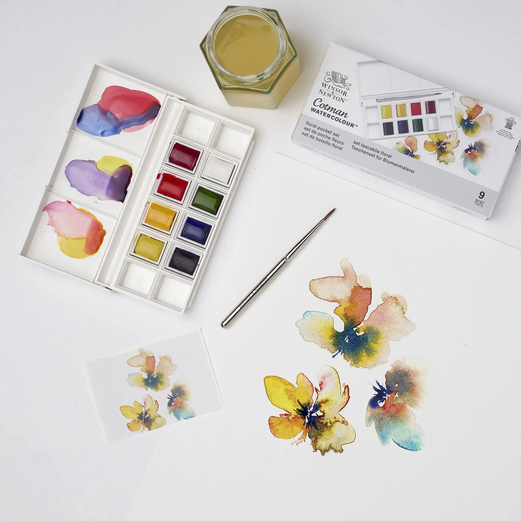 Winsor & Newton Cotman Watercolor Paint Set — Half Pan & Tube Sets