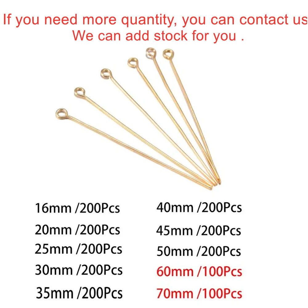Head Pins Heads Eye Flat Pin Ball DIY Jewelry Making Craft Supplies