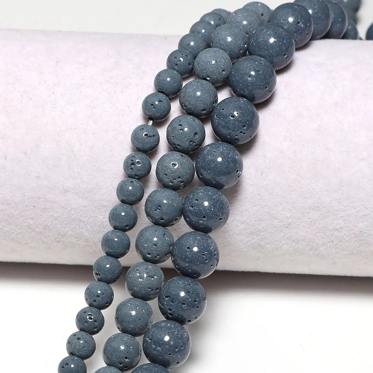 Stone Beads Round Blue Coral-Style Spacers for DIY Jewelry Making Craft Beads