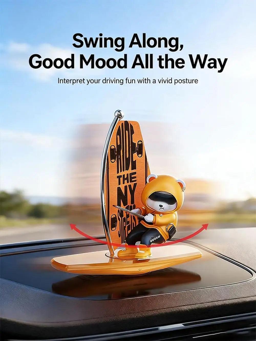 Car Dashboard Ornament Automatic Swing Car Dashboard Ornament Decoration