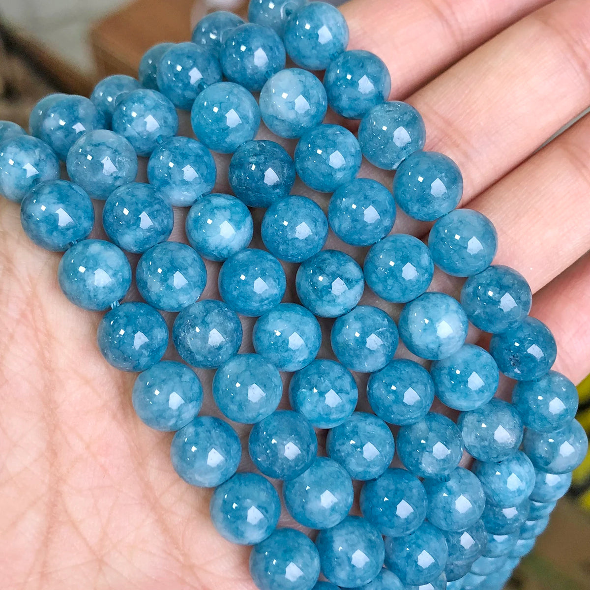 Stone Beads Round Yellow Tiger Eye for DIY Jewelry Making Bracelet Supplies