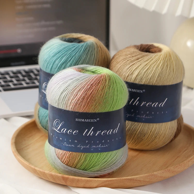 Yarn, Rainbow Gradient for Handmade Shawls, Hats, Scarves & Sweaters