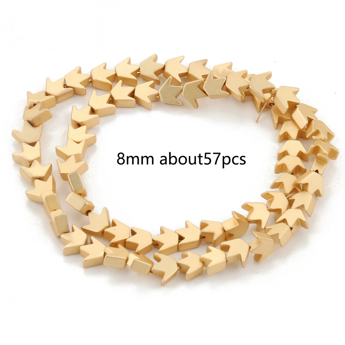 Stone Beads Hematite-Style Gold-Tone Mixed Shapes for DIY Jewelry Making
