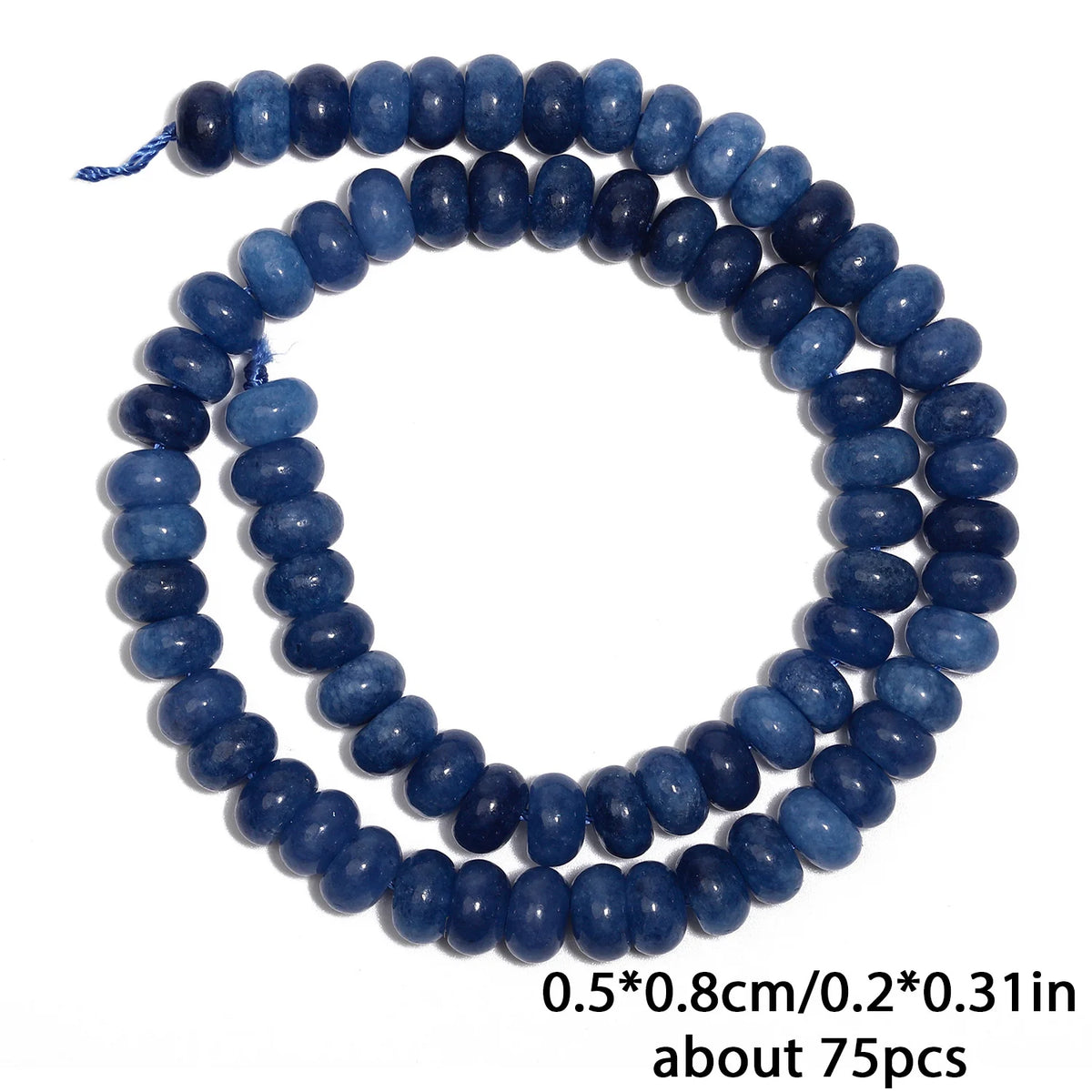 Stone Beads Rondelle Yellow Green Jade-Style for DIY Jewelry Making Craft Beads