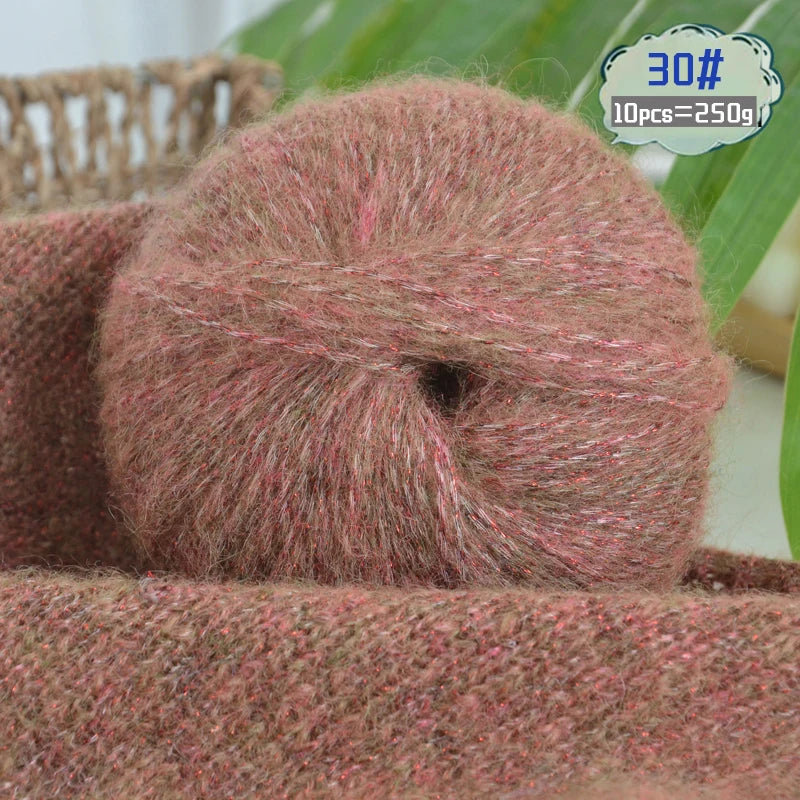 Yarn, Glitter Effect for Knitting Sweaters, Scarves, Hats & Handmade Gifts