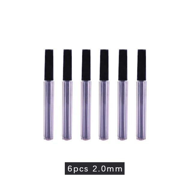 Mechanical Pencil, Full Metal, 0.3–3.0mm + Lead Refills, Built-In Sharpener