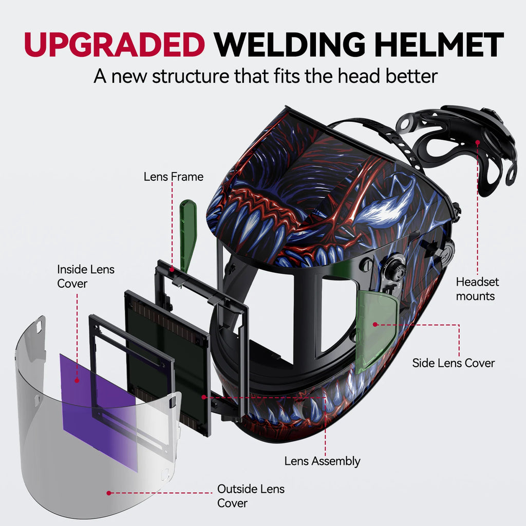 ARCCAPTAIN Welding Helmet Auto Darkening Premium Quality Replacement Accessory