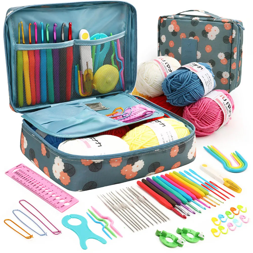 Crochet Tool Set for Beginners, Handmade Yarn Crafts & Needlework Gifts