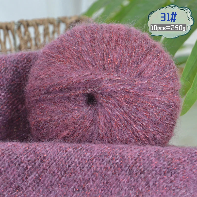 Yarn, Glitter Effect for Knitting Sweaters, Scarves, Hats & Handmade Gifts