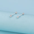 1 Pair Crystal Disco Ball Stud Earrings Cartilage Tragus Daith Helix Conch Piercing Ear Stud Accessory Fashion Jewelry Gift 20G