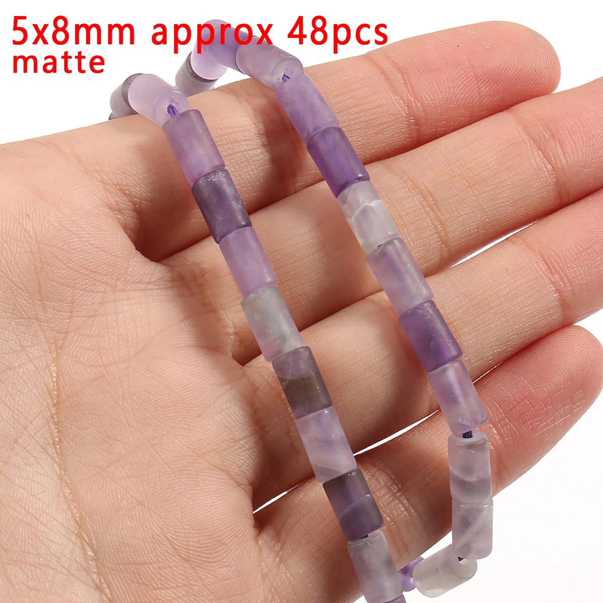 Stone Beads Purple Amethyst-Style Assorted Shapes for DIY Jewelry Making