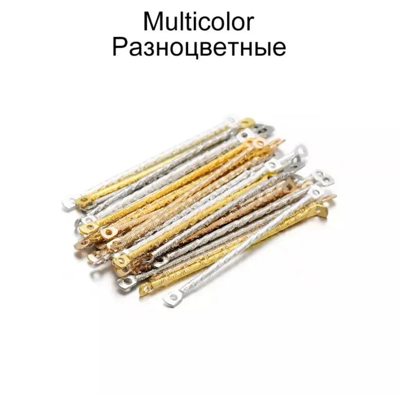 Earring Components Double Cylinder Bar Earrings Connecting DIY Jewelry Making