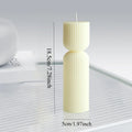 Nordic Minimalist Ribbed Cylinder Pillar Scented Candle Soy Wax Aromatherapy Candle Home Decor