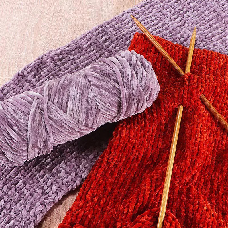 Yarn, Fine Chenille for Sweaters, Scarves, Hats, Rugs & Cushion Crafts