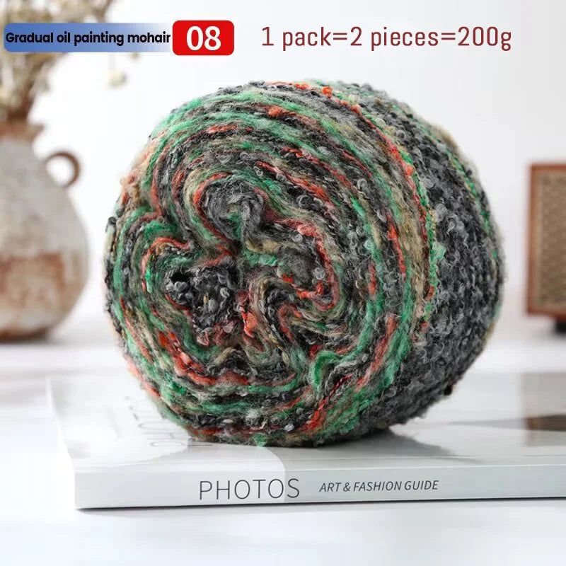 Yarn, Painterly Rainbow Gradient for Sweaters, Coats, Gloves & Scarves