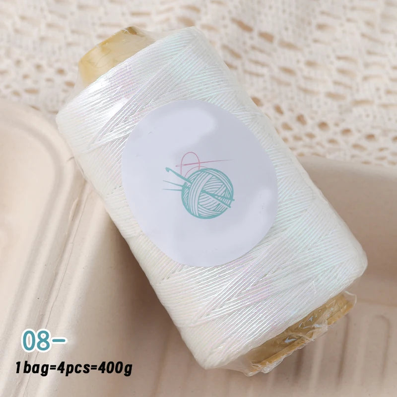 Yarn, Shiny Core-Spun for Bags, Storage Baskets, Slippers & Craft Projects