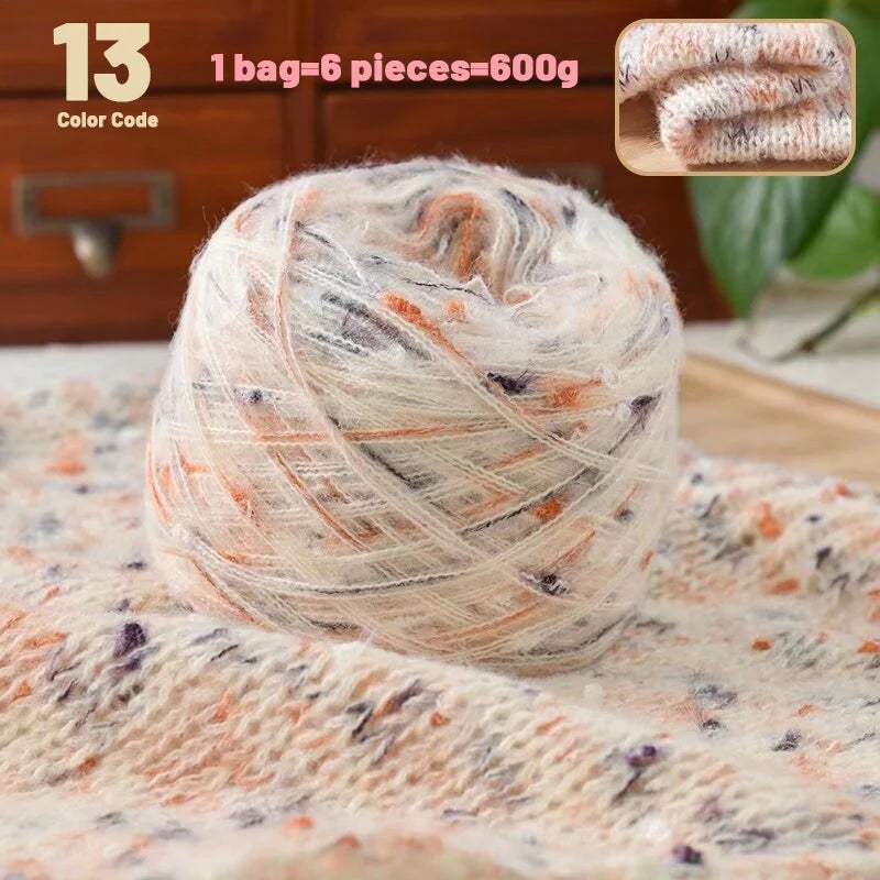 Yarn, Rainbow Colors for Sweaters, Scarves, Hats, Blankets & Shawls