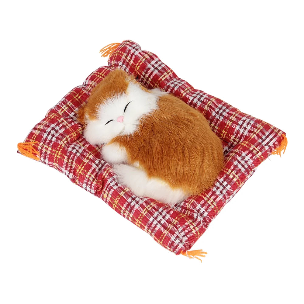 Lovely Plush Kittens Doll Toy Car Dashboard Ornament Decoration