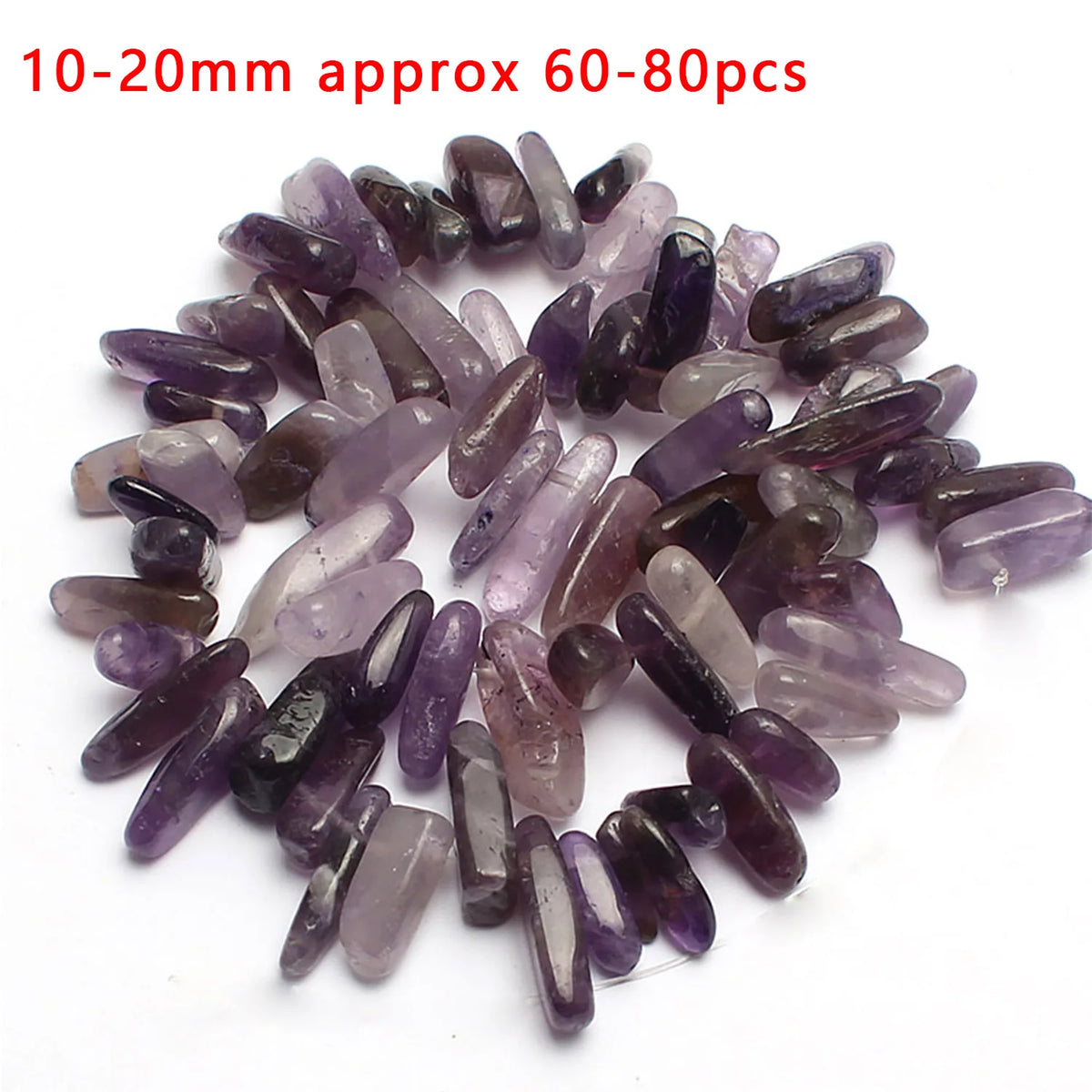 Stone Beads Purple Amethyst-Style Assorted Shapes for DIY Jewelry Making