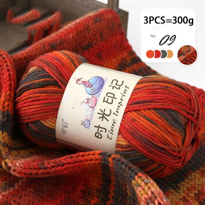 Yarn, Colorful Gradient for Sweaters, Coats, Gloves, Bags & Blankets