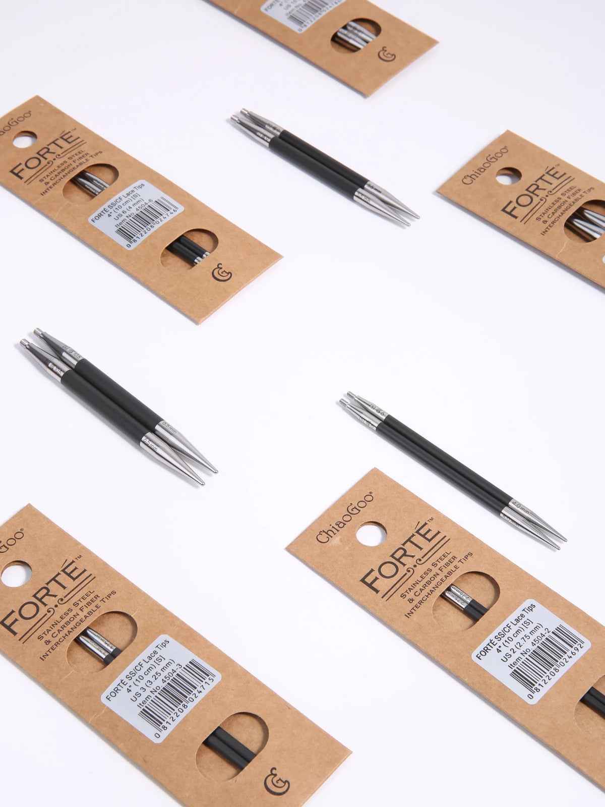 Knitting Needle Tips, ChiaoGoo FORTE Interchangeable for Handmade Knitwear