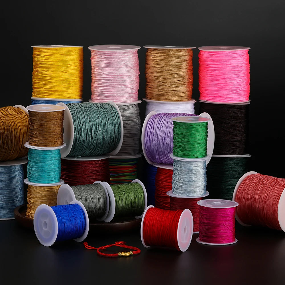 Nylon Beading Cord Colored Nonstretch Jade Thread DIY Jewelry Making
