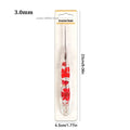 Crochet Hook, Gourd-Shaped Floral Resin Handle for Handmade Yarn Projects