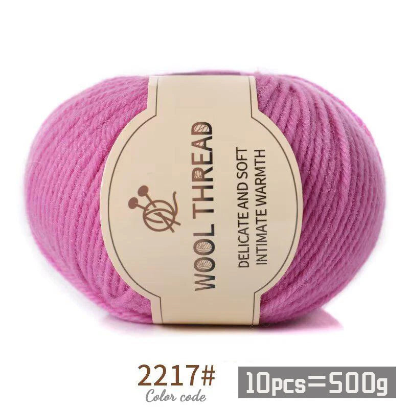 Yarn, Medium-Coarse for Handmade Sweaters, Scarves, Hats & Winter Knitwear