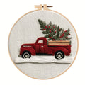 Christmas pattern hand-embroidery DIY material package set, equipped with an English guide and instruction manual, is particular