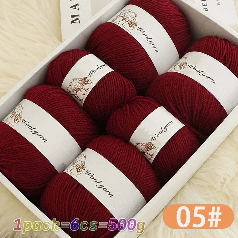 Yarn, Solid Color for Handmade Scarves, Sweaters, Gloves & Winter Hats