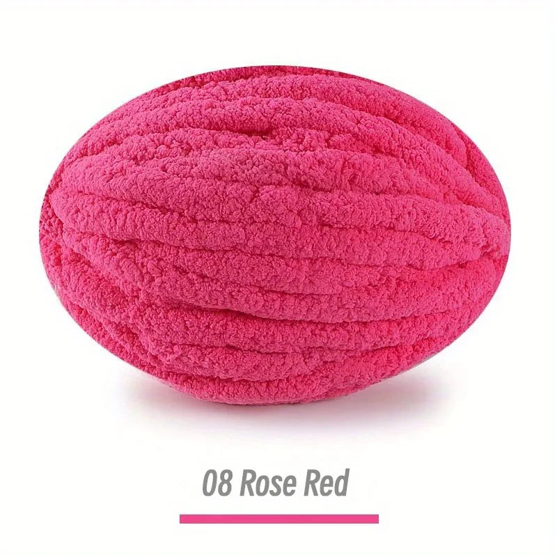 Yarn, Extra-Thick Chenille for Blankets, Cushions, Pet Beds & Cozy Crafts