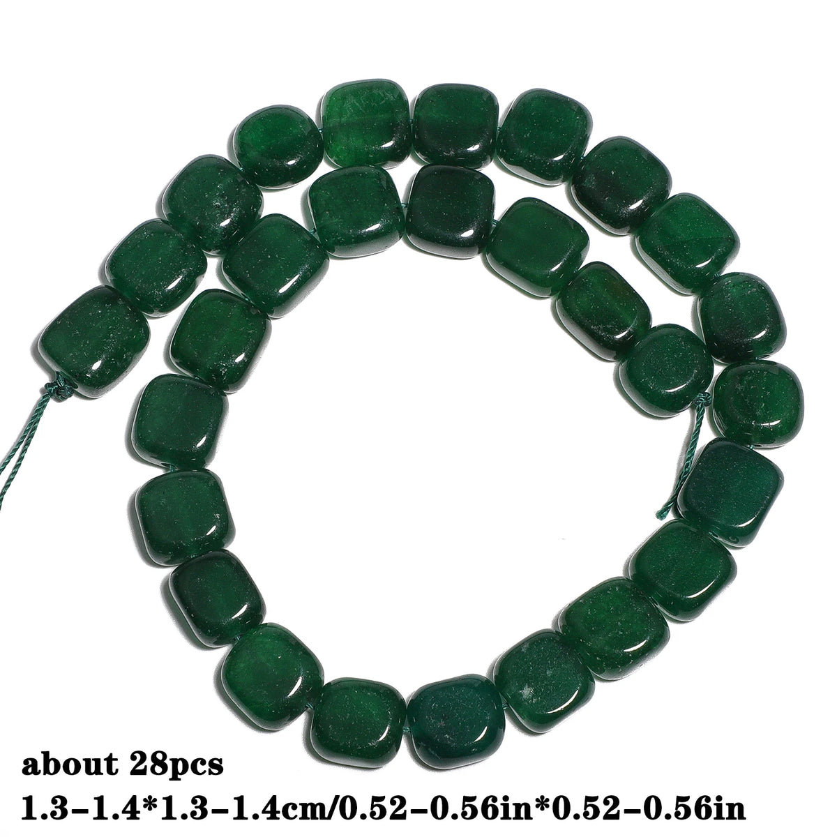 Stone Beads Green Chalcedony-Style Mixed Shapes for DIY Jewelry Making