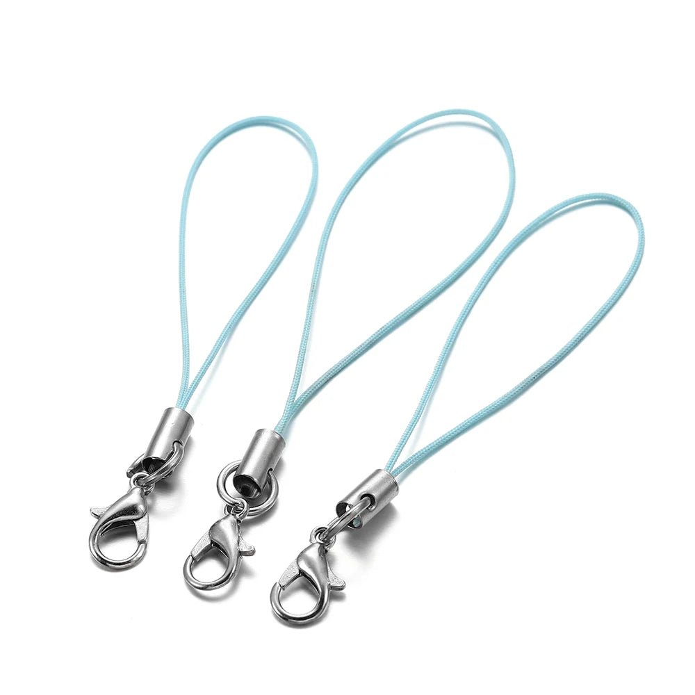Keychain Cords with Lobster Clasps Lanyard Straps DIY Jewelry Making