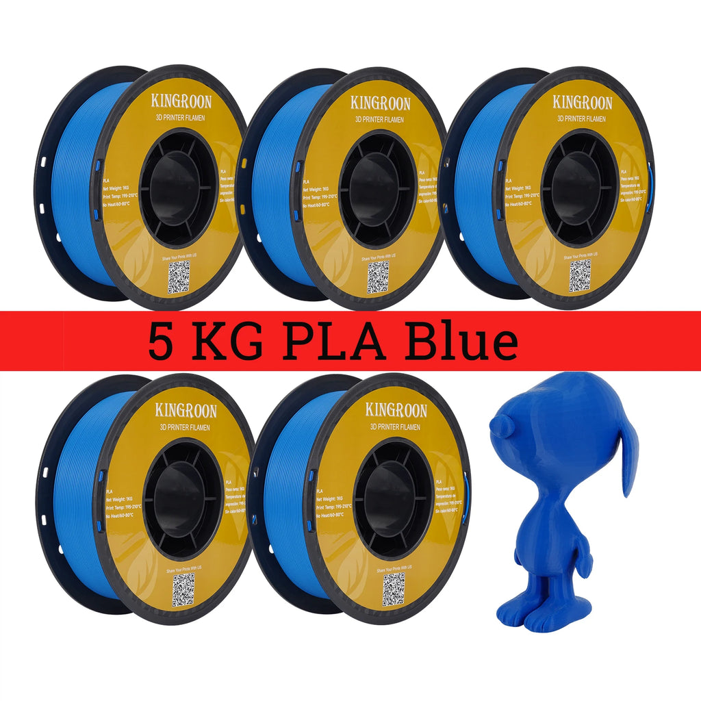 5KG PLA PETG TPU Filament 1.75mm High Quality 3D Printing Material Degradable Eco-friendly For 3D Printer Plastic 5 Rolls