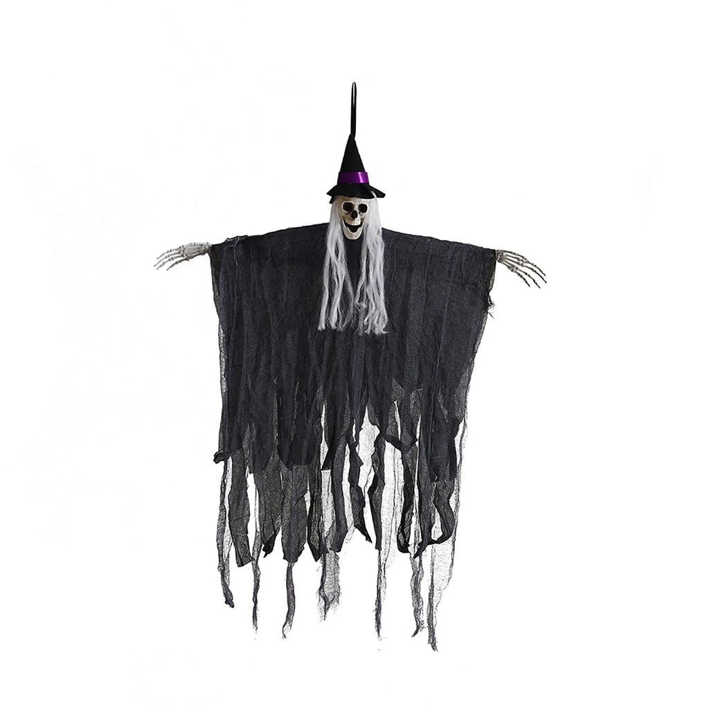 Halloween Skeleton Ghost Hanging Prop, 36 in, 2 Colors, Indoor/Out