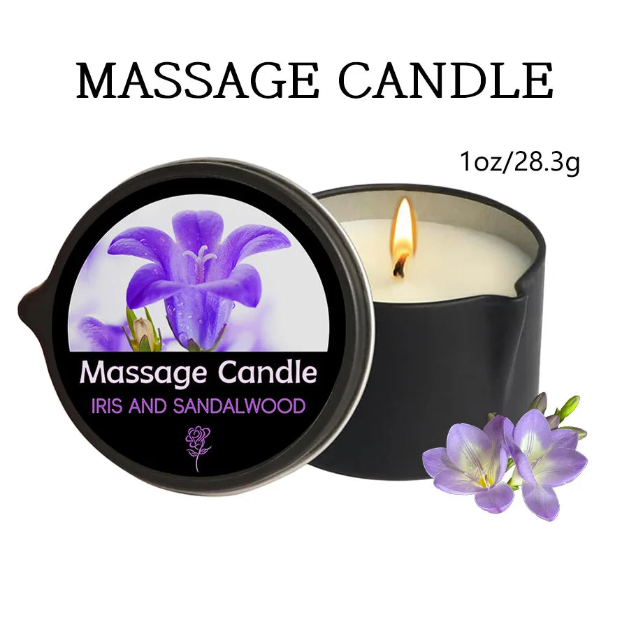 Massage Candles EVODUCK Pour Spout Tins Jasmine Rose Lavender Fragrances