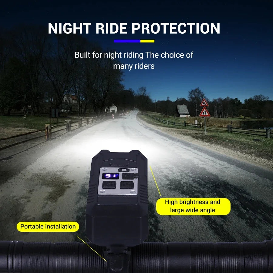9 LED Bicycle Headlight USB Premium Quality Replacement Accessory