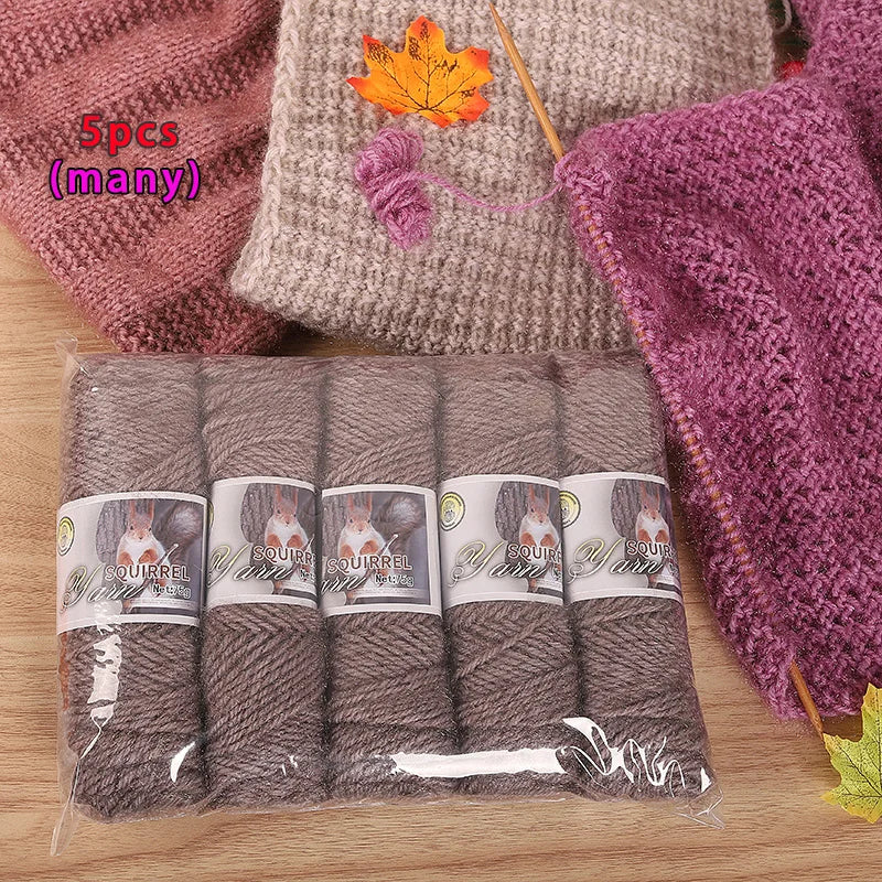 Yarn, Thick Textured for Handmade Hats, Scarves, Coats & Creative Gifts