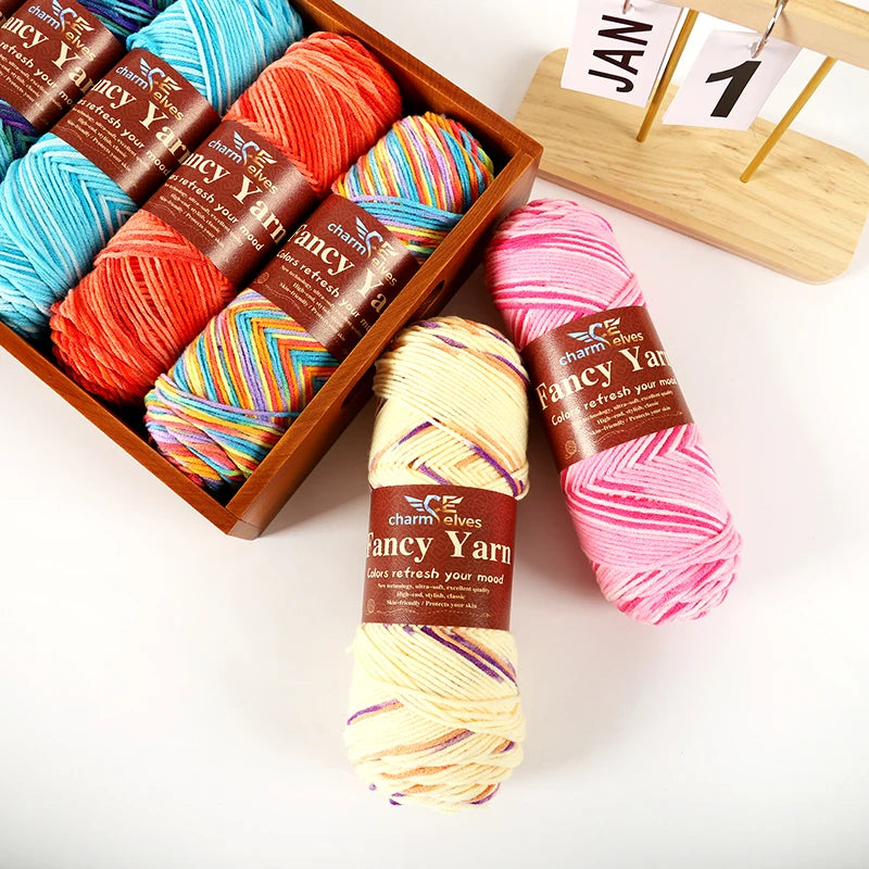 Yarn, Multicolor Gradient for Sweaters, Scarves, Hats, Gloves & Slippers