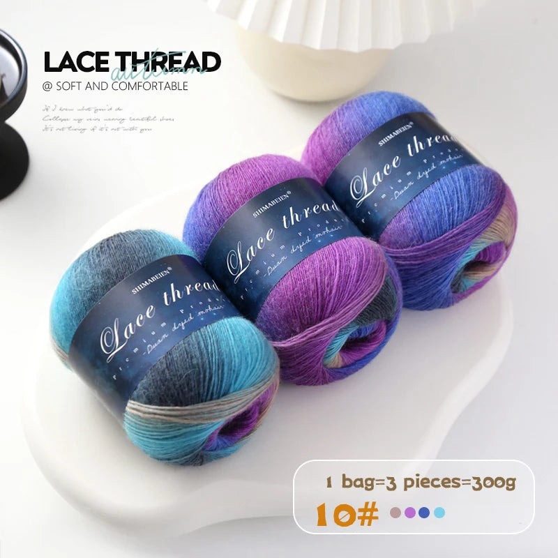 Yarn, Rainbow Gradient for Handmade Shawls, Hats, Scarves & Sweaters