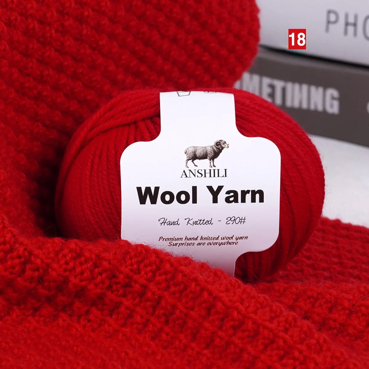 Yarn, Medium-Thick for Sweaters, Scarves, Gloves, Blankets & Cozy Crafts